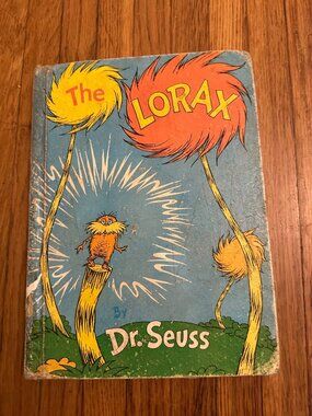 The Lorax Dr. Seuss Vintage Hardcover Library Binding — Random House 1971